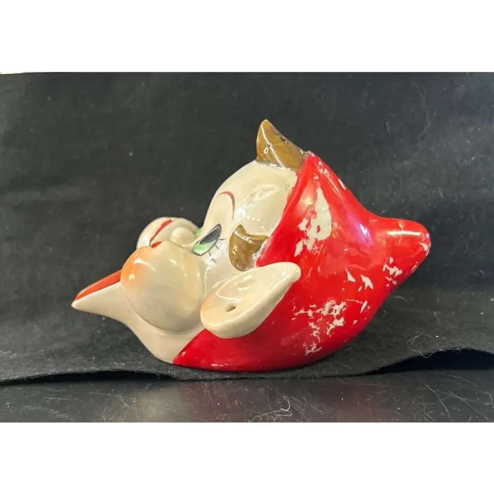 Vintage 1940s Pixie Head Tray Novelty Collectible Japan